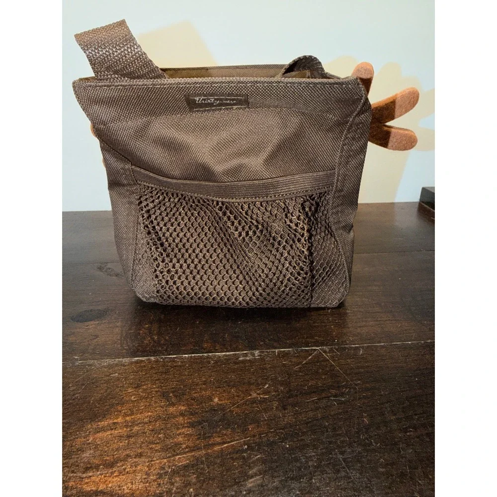 Thirty-One Littles Carry All Caddy tote bin Brown Reindeer‎ Christmas Holiday